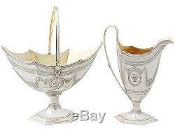 Sterling Silver Four Piece Tea and Coffee Set Antique Victorian