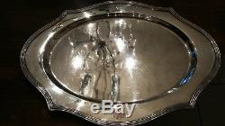 Sterling Silver GORHAM Plymouth Tea Set With Sheffield Serving Tray! Very Rare