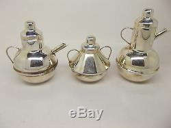 Sterling Silver Miniature Doll House Tea Coffee Set
