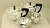 Sterling Silver Tea And Coffee Service Art Deco Style Vintage George Vi Ac Silver W9674
