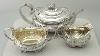 Sterling Silver Three Piece Tea Service Regency Style Antique George Iii Ac Silver A7024