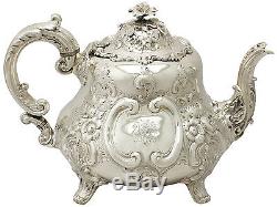 Sterling Silver Three Piece Tea Set Antique Victorian