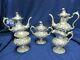 Stieff Hand Chased Sterling Extraordinary 1100 1/2 Heavy 5 Pce Tea Set Xlnt Cond