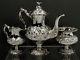 Stieff Sterling Silver Tea Set 1948 Hand Chased Weighs 55 Ounces