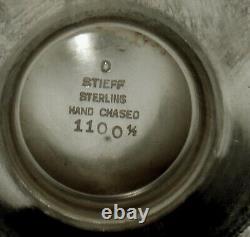 Stieff Sterling Tea Set 1949 HAND DECORATED