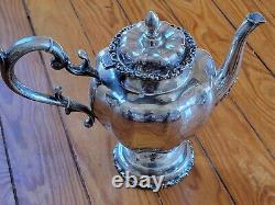 Stunning 7 Piece Mexican Sterling Silver Tea Set Including Matching Tray