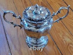 Stunning 7 Piece Mexican Sterling Silver Tea Set Including Matching Tray