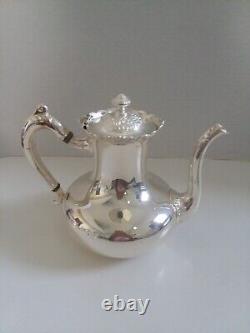 Stunning Meriden B. Company 1880's Silverplate 4 PC Tea/Coffee Set