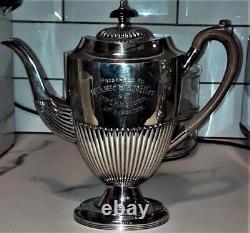 Suffregette Provenance Antique Walker & Hall Silver Plated Tea & Coffee Set