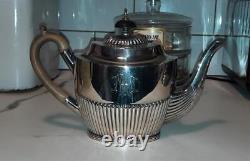 Suffregette Provenance Antique Walker & Hall Silver Plated Tea & Coffee Set