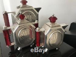 Superb Art Deco Solid Silver Tea Set 1121grams