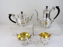 Superb Quality set 4-piece SILVER TEA & COFFEE SERVICE, London 1896 2130grams