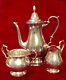 Tea Set Vintage Fisher Sterling Silver Unweighted Mono D On Teapot 675 Gm