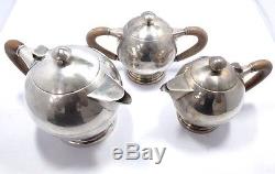 Teeservice tea set 925 SILBER silver Kaffeekanne Zuckerdose Teekanne coffee