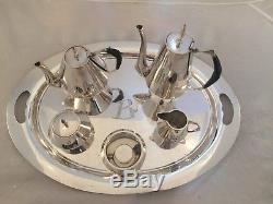 The Diamond by Reed & Barton Sterling Silver Five Piece Tea and Coffee Set
