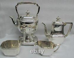 Tiffany & Co 1915 Art Deco Era Sterling Silver 4 Piece Tea & Coffee Set