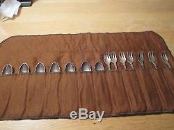 Tiffany & Co EP Tea Spoons & Fork Mini Set of 14 Flatware & Silverware Toned