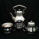 Tiffany & Co. Grosjean & Woodward 3pc. Kettle Tea Set Sterling Silver Ca 1854