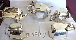 Tiffany & Co. Hampton Sterling Silver 5 Piece Tea Set With Waste Bowl # 18389