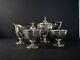 Tiffany & Co. Heavily Detailed 4pc Tea Set In Sterling Silver C. 1913