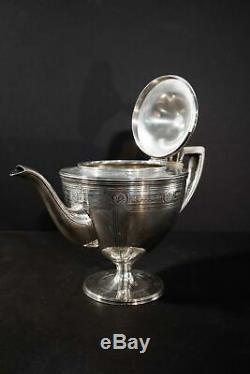 Tiffany & Co. Heavily detailed 4pc tea set in sterling silver c. 1913