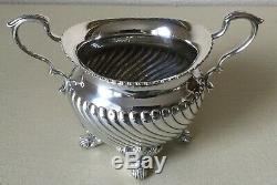 Tiffany & Co & Savory-Sterling Silver-Matching -Tea Set-Teapot-Sugar-Creamer