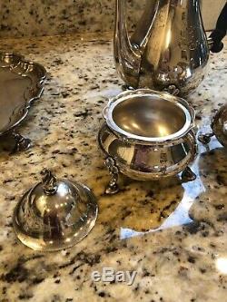 Tiffany & Co. Sterling Silver Tea Set 3 Piece Plus Tray