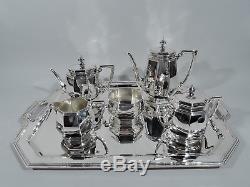 Tiffany Coffee & Tea Set on Tray 18188 20712 American Sterling Silver