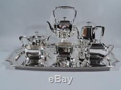 Tiffany Hampton Tea & Coffee Set on Tray 18389 19289 20017 Sterling Silver