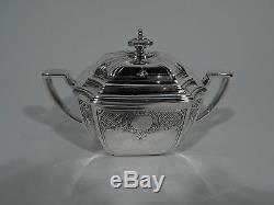 Tiffany Hampton Tea Set on Tray 18389A 19289C American Sterling Silver