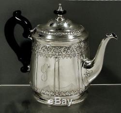 Tiffany Sterling Silver Tea Set MADE c1925 HAND DECORATED