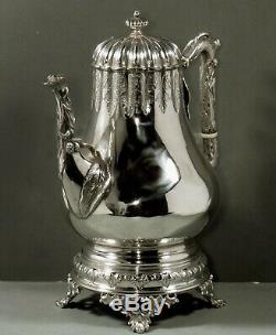 Tiffany Sterling Silver Tea Set c1860 Weighs 69 Ounces