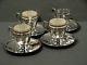 Tiffany Sterling Tea Set Cups/ Saucers & Lenox Liners C1914