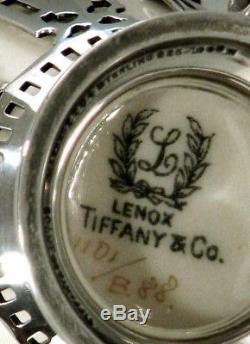 Tiffany Sterling Tea Set Cups/ Saucers & Lenox Liners c1914