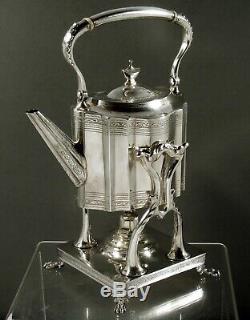 Tiffany Sterling Tea Set Tea Kettle & Stand c1907 Geogrian