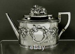 Tiffany Sterling Tea Set c1856 John C. Moore No Monogram
