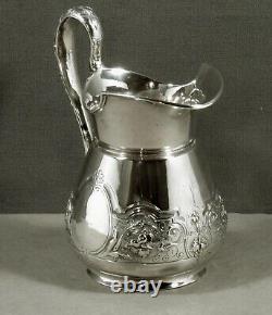 Tiffany Sterling Tea Set c1865 HAND DECORATED