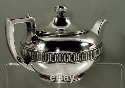 Tiffany Sterling Tea Set c1870 Egyptian Revival No Mono
