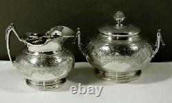 Tiffany Sterling Tea Set c1870 PERSIAN PATTERN