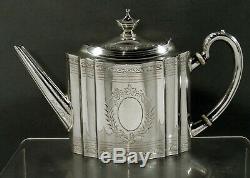 Tiffany Sterling Tea Set c1907 Geogrian Hand Decorated