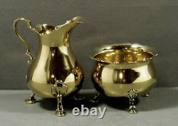 Tiffany Sterling Tea Set c1950 GEORGIAN GOLD WASH