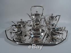 Tiffany Tea & Coffee Set on Tray 17042 17042A 17043 American Sterling Silver