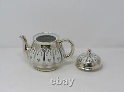 Tirschenreuth Porcelain China Silver Overlay Tea Coffee Set withDemitasse 22 pcs