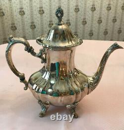 Towle Grand Duchess Set Coffee Pot, Tea Pot, Creamer, Sugar Bowl Silverplate