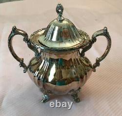 Towle Grand Duchess Set Coffee Pot, Tea Pot, Creamer, Sugar Bowl Silverplate