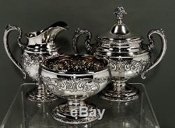 Towle Sterling Silver Tea Set c1950 OLD MASTER 61 OUNCES