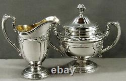 Towle Sterling Tea Set c1930 Louis XIV