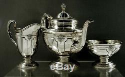 Towle Sterling Tea Set c1940 Louis XIV No Monogram