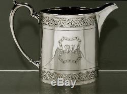 Tuttle Silversmiths Sterling Tea Set 1928 HAND WROUGHT ANTIQUE RE-CREATION