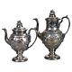 Two Piece Antique Silver Plated Tea Set C1890